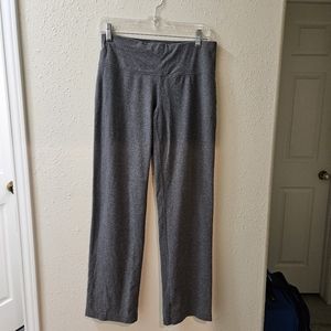 ATHLETIC WORKS LEGGINGS WOMEN MEDIUM WIDE LEG GRAY ACTIVEWEAR STRAIGHT LEG PANTS